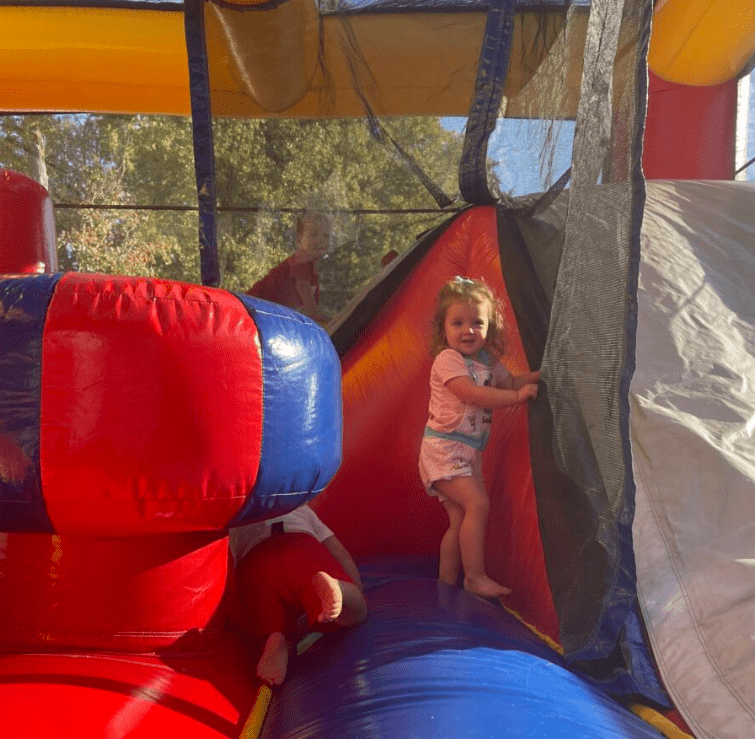 Inflatable slides pa